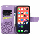 For iPhone 13 Pro Max, 13, 13 Pro, 13 mini Case, Butterfly Wallet Cover, Lanyard & Stand, Light Purple | PU Leather Cases | iCoverLover.com.au