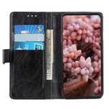 For iPhone 13 Pro Max, 13, 13 Pro, 13 mini Case, Retro PU Leather Wallet Cover, Copper Accents, Black | PU Leather Cases | iCoverLover.com.au