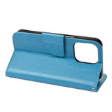 For iPhone 13 Pro Max, 13 Case Playful Butterflies PU Leather Wallet Cover, Stand, Blue | PU Leather Cases | iCoverLover.com.au