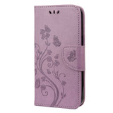 For iPhone 13 Pro Max, 13, 13 Pro, 13 mini Case, Playful Butterflies PU Leather Wallet Cover, Stand, Light Purple | PU Leather Cases | iCoverLover.com.au