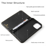 iPhone 13 Pro Max, 13, 13 Pro, 13 mini Case, Real Leather Wallet Cover, Black | iCoverLover Australia