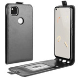 For Google Pixel 4a Case, Vertical Flip Wild Horse Textured PU Leather Cover, Card Slot | iCoverLover.com.au