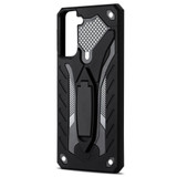 For Samsung Galaxy S22 Case Armour Shockproof Tough Cover with Kickstand Black