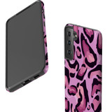 For Samsung Galaxy S22 Ultra/S22+ Plus/S22 Case, Protective Back Cover, Magenta Leopard Pattern | Shielding Cases | iCoverLover.com.au