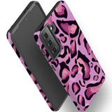 For Samsung Galaxy S22 Ultra/S22+ Plus/S22 Case, Protective Back Cover, Magenta Leopard Pattern | Shielding Cases | iCoverLover.com.au