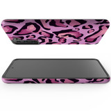For Samsung Galaxy S22 Ultra, S22+ Plus, S22, S21 Fe Case, Protective Back Cover, Magenta Leopard Pattern | Protective Cases | iCoverLover.com.au