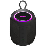 EFM Austin Mini Bluetooth Speaker with LED Colour Glow, Charcoal Black | iCoverLover.com.au