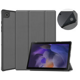 For Samsung Galaxy Tab A8 10.5in (2021) Case, 3-Fold Holder, PU Leather Cover, Grey | Folio Cases | iCoverLover.com.au