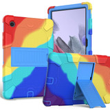 For Samsung Galaxy Tab A8 10.5in (2021) Case, Protective Armour Cover, Stand, Colorful + Blue | Shielding Cases | iCoverLover.com.au