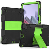 For Samsung Galaxy Tab A8 10.5in (2021) Case, Protective Armour Cover, Stand, Black + Yellow Green | Shielding Cases | iCoverLover.com.au