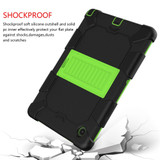 For Samsung Galaxy Tab A8 10.5in (2021) Case, Protective Armour Cover, Stand, Black + Yellow Green | Shielding Cases | iCoverLover.com.au