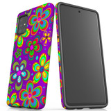 For Samsung Galaxy A Series Case, Protective Back Cover, Purple Floral Design | Shielding Cases | iCoverLover.com.au