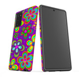 For Samsung Galaxy Note 20 Case, Protective Back Cover,Purple Floral Design | Shielding Cases | iCoverLover.com.au