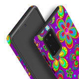 For Samsung Galaxy Note 20 Case, Protective Back Cover,Purple Floral Design | Shielding Cases | iCoverLover.com.au