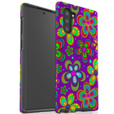 For Samsung Galaxy Note Series Case, Protective Back Cover, Purple Floral Design | Shielding Cases | iCoverLover.com.au