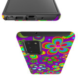 For Samsung Galaxy Note 20 Case, Protective Back Cover,Purple Floral Design | Shielding Cases | iCoverLover.com.au