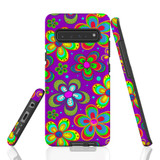 For Samsung Galaxy S10 5G Case, Protective Back Cover,Purple Floral Design | Shielding Cases | iCoverLover.com.au