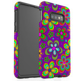 For Samsung Galaxy S Series Case, Protective Back Cover, Purple Floral Design | Shielding Cases | iCoverLover.com.au