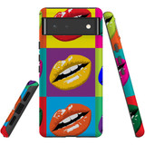 For Google Pixel 6 Case, Protective Back Cover,Pop Art Lips | Shielding Cases | iCoverLover.com.au