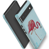 For Google Pixel 6 Case, Protective Back Cover,Vintage Flamingo | Shielding Cases | iCoverLover.com.au