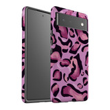 For Google Pixel 6 Case, Protective Back Cover,Magenta Leopard Pattern | Shielding Cases | iCoverLover.com.au