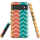 For Google Pixel 6 Case, Protective Back Cover,Colourful Zigzag | Shielding Cases | iCoverLover.com.au