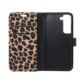 For Samsung Galaxy S22 Ultra, S22+ Plus or S22 Case, Leopard Pattern Flip PU Leather Cover, Yellow | iCoverLover Australia