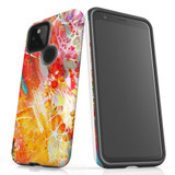 For Google Pixel 4a 5G Case Tough Protective Cover, Flowing Colors