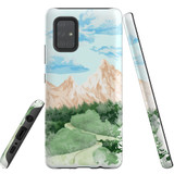 For Samsung Galaxy A71 4G Case Tough Protective Cover, Mountainous Nature