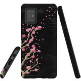 For Samsung Galaxy A71 4G Case Tough Protective Cover, Plum Blossoming