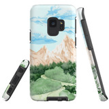 For Samsung Galaxy S9 Case Tough Protective Cover, Mountainous Nature