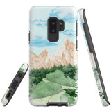 For Samsung Galaxy S9+ Plus Case Tough Protective Cover, Mountainous Nature