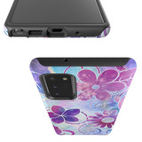For Samsung Galaxy Note 20 Ultra, Note 20, Note 10+ Plus, Note 9 Case, Tough Protective Cover, Flower Swirls | Protective Cases | iCoverLover.com.au