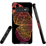 For Samsung Galaxy S10 Case Tough Protective Cover, Rose Gold Wing