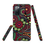 For Samsung Galaxy S20 FE Case Tough Protective Cover, Dotted Abstract Painting