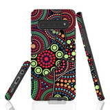 For Samsung Galaxy S10 5G Case Tough Protective Cover, Dotted Abstract Painting