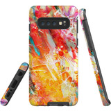 For Samsung Galaxy S10 Case Tough Protective Cover, Flowing Colors