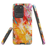 For Samsung Galaxy S20 Ultra Case Tough Protective Cover, Flowing Colors