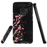 For Samsung Galaxy S9 Case Tough Protective Cover, Plum Blossoming