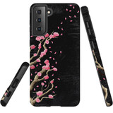 For Samsung Galaxy S21 Case Tough Protective Cover, Plum Blossoming