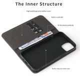 For iPhone 14 Pro Max, 14 Plus, 14 Pro, 14 Case, Crocodile Pattern Real Leather Folio Cover, Black | Wallet Cover | iCL Australia