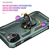 For iPhone 14 Pro, 14 Case, Protective Cover with Ring Holder, Green | Armour Cases | iCoverLover.com.au