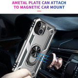 For iPhone 14 Pro Max, 14 Pro, 14 Plus Case, Protective Cover with Ring Holder, Silver | Armour Cases | iCoverLover.com.au