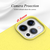 For iPhone 14 Pro Max, 14 Pro, 14 Plus, 14 Case, Starry Series Wheat Straw+TPU, Protective Cover, Yellow | Back Cases | iCoverLover.com.au