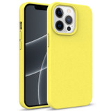 For iPhone 14 Pro Case, Starry Series Wheat Straw+TPU, Protective Cover, Yellow | Back Cases | iCoverLover.com.au