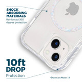 Case-Mate Twinkle Case for iPhone 14 Pro Max, 14 Plus, 14 Pro, 14, MagSafe, Clear/Diamond | iCoverLover Australia