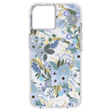For iPhone 14 Plus Case-Mate Rifle Paper Cover MagSafe Garden Party Blue