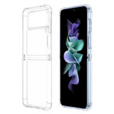 For Samsung Galaxy Z Flip4 Case, TPU Shockproof Protective Light Cover, Clear