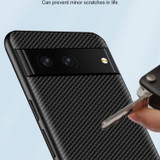 For Google Pixel 7 Case, Ultra-Thin Carbon Fiber Textured Cover, Black | Back Cases | iCoverLover.com.au