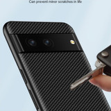 For Google Pixel 7 Case, Ultra-Thin Carbon Fiber Textured Cover, Gold | Back Cases | iCoverLover.com.au